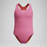 Girls Solid Racerback One Piece Pink
