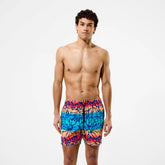 Men's Redondo Edge Printed Swim Shorts Blue/Orange