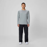 Men's Easy Solid Long Sleeve Swim Rashguard Gray