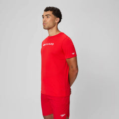 Men's Guard New Easy Short Sleeve Rashguard Red