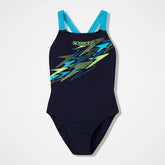 Women's Medley Logo Medalist One Piece Black/Turquoise