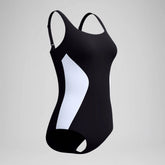 Women's Shaping Colorblock Contour One Piece Black/White
