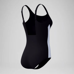 Women's Shaping Colorblock Contour One Piece Black/White