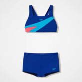 Girls Hyperboom Butterfly Back Two Piece Navy/Teal