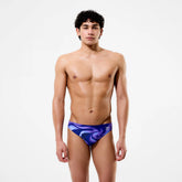 Men's Team Printed Brief Purple