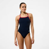 Women's Team EnduranceX Turnback Swimsuit Black/Maroon
