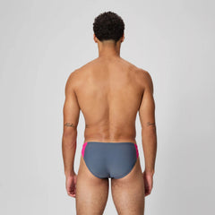 Men's Beachstar Colorblock Brief Grey/Coral