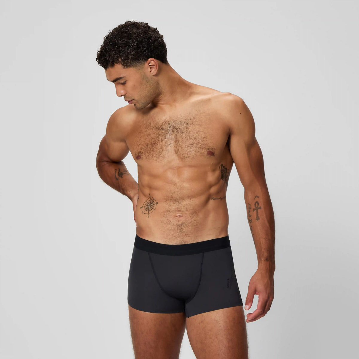 Men's Boom Solid Square Leg Black