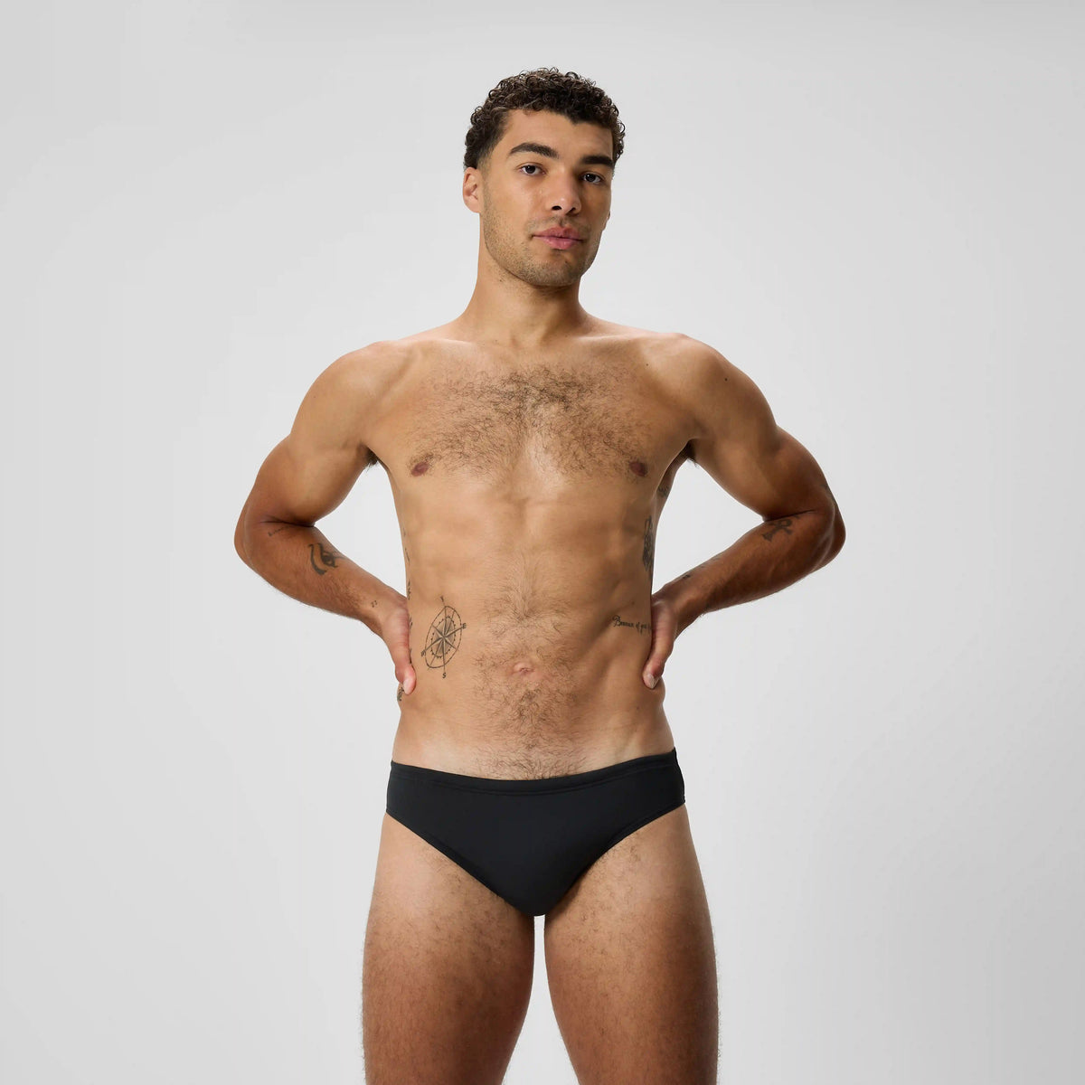 Men's Boom Solid Brief Black
