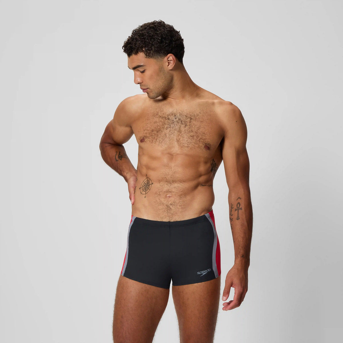 Men's Splice Square Leg Black/Red